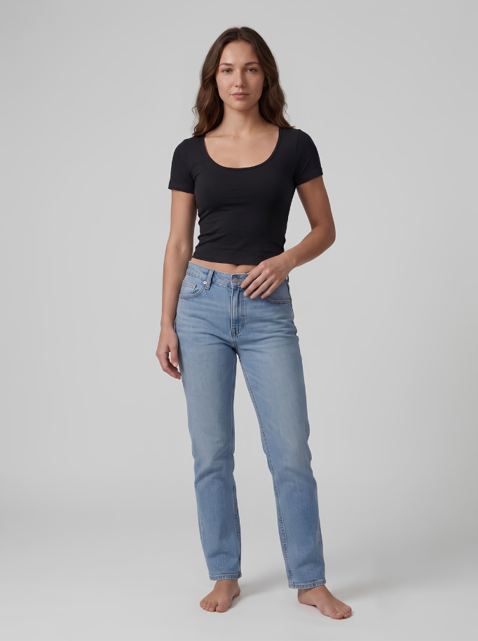 Backless Wide Neck