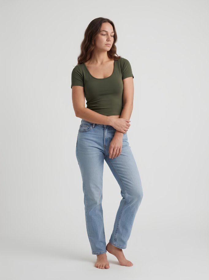 Backless Wide Neck