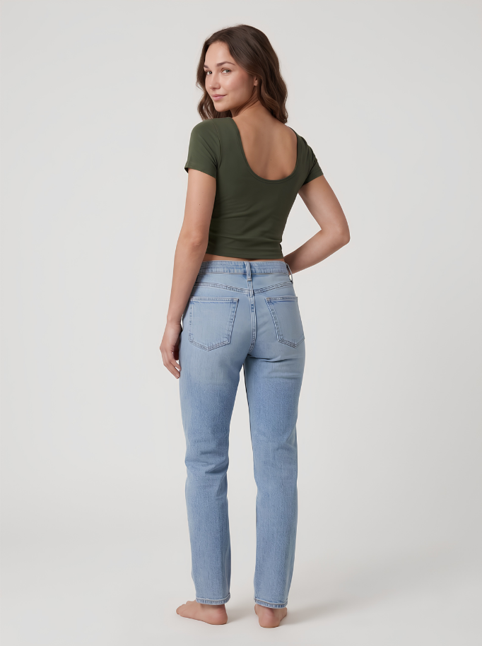 Backless Wide Neck
