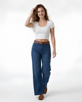 Cropped Wide Neck Short Sleeve