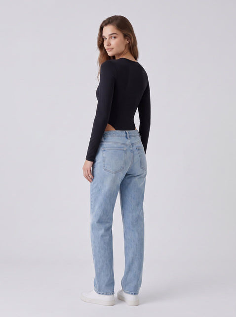 Long Sleeve Crew Neck Bodysuit