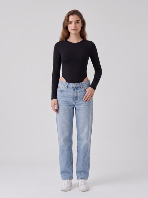 Long Sleeve Crew Neck Bodysuit