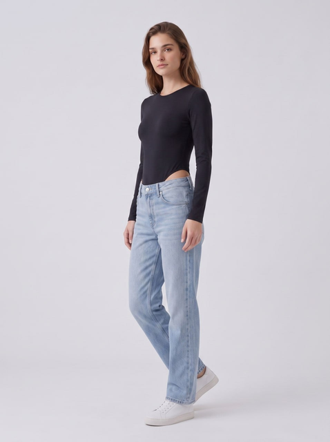 Long Sleeve Crew Neck Bodysuit