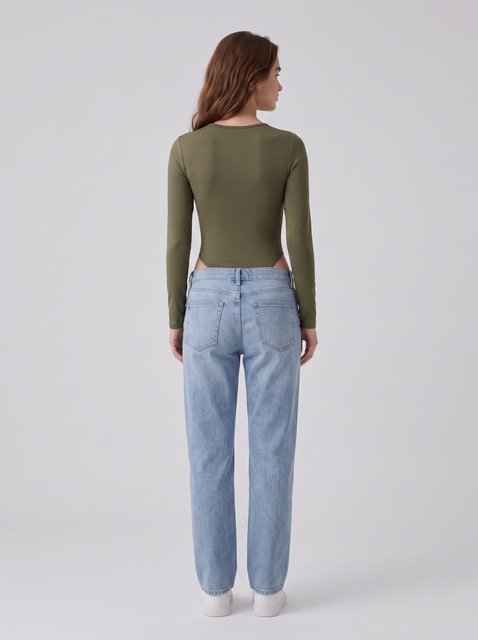 Long Sleeve Crew Neck Bodysuit
