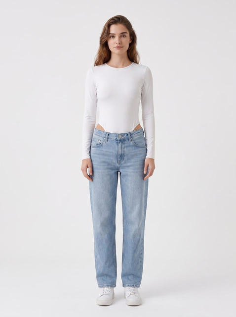 Long Sleeve Crew Neck Bodysuit