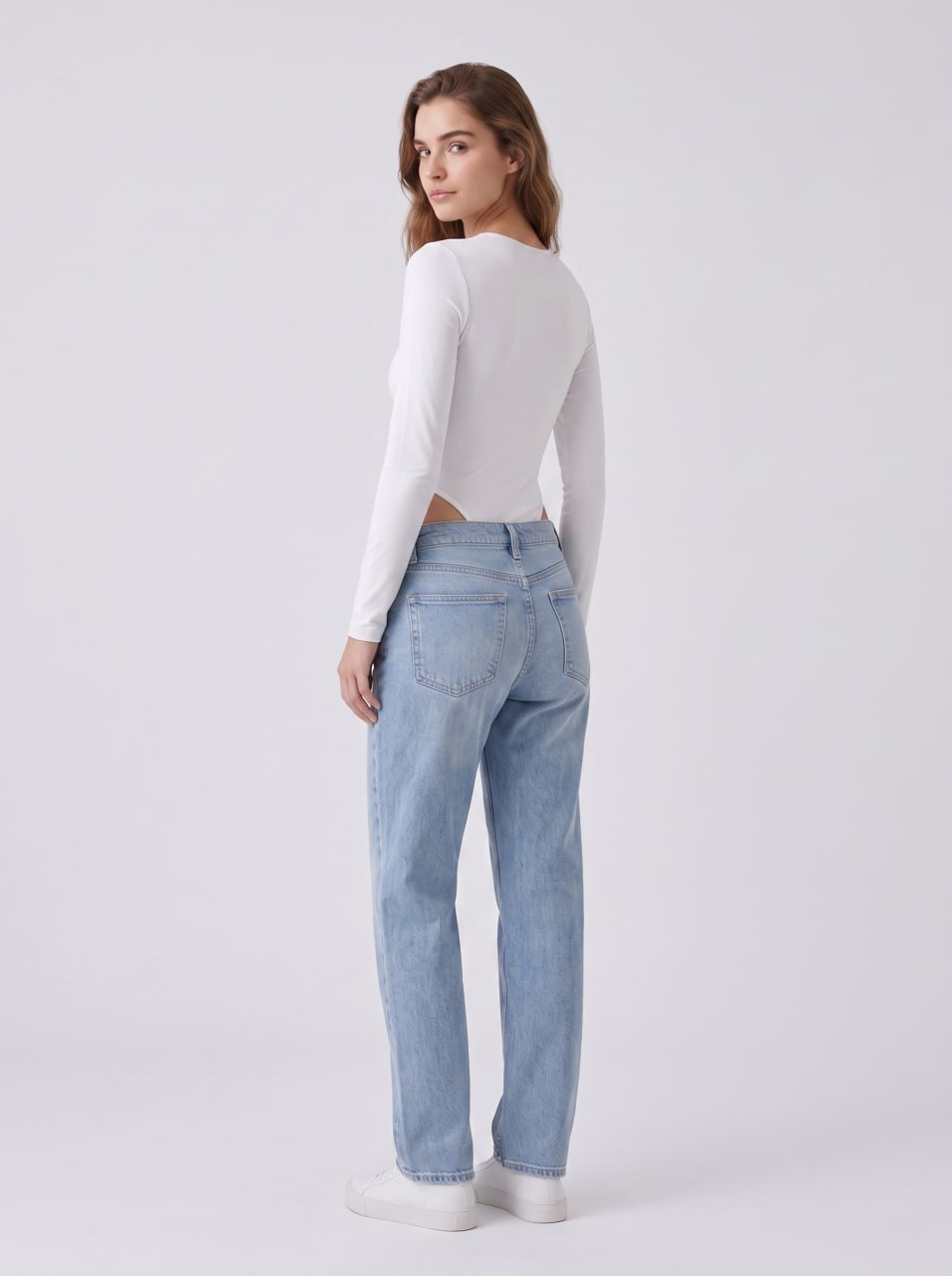 Long Sleeve Crew Neck Bodysuit