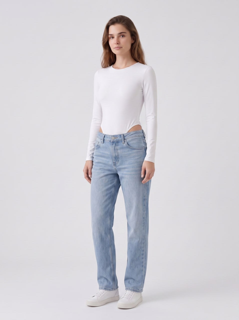 Long Sleeve Crew Neck Bodysuit