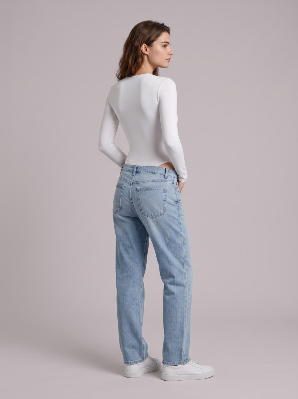 Long Sleeve Zip-Neck Bodysuit