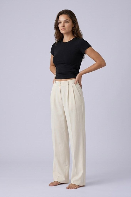 Short Sleeve Crew Neck Top