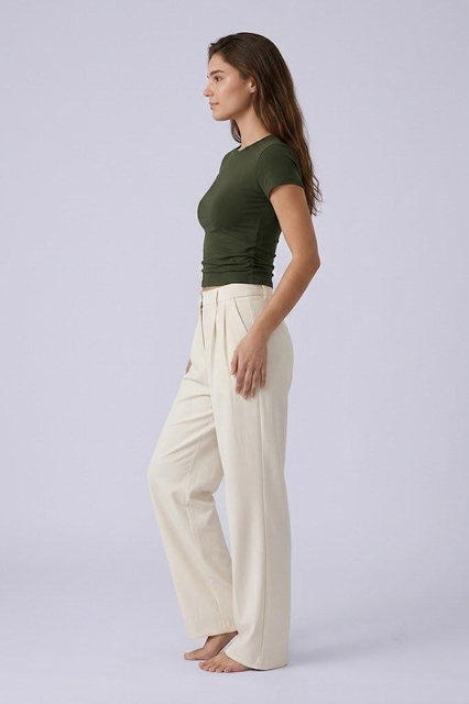 Short Sleeve Crew Neck Top