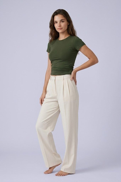 Short Sleeve Crew Neck Top