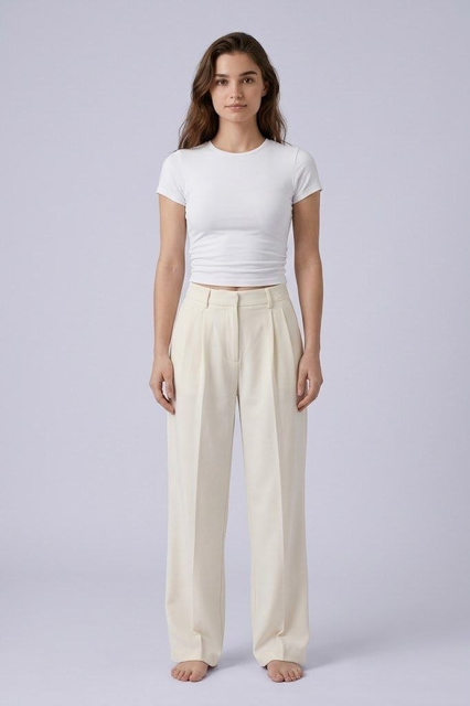Short Sleeve Crew Neck Top