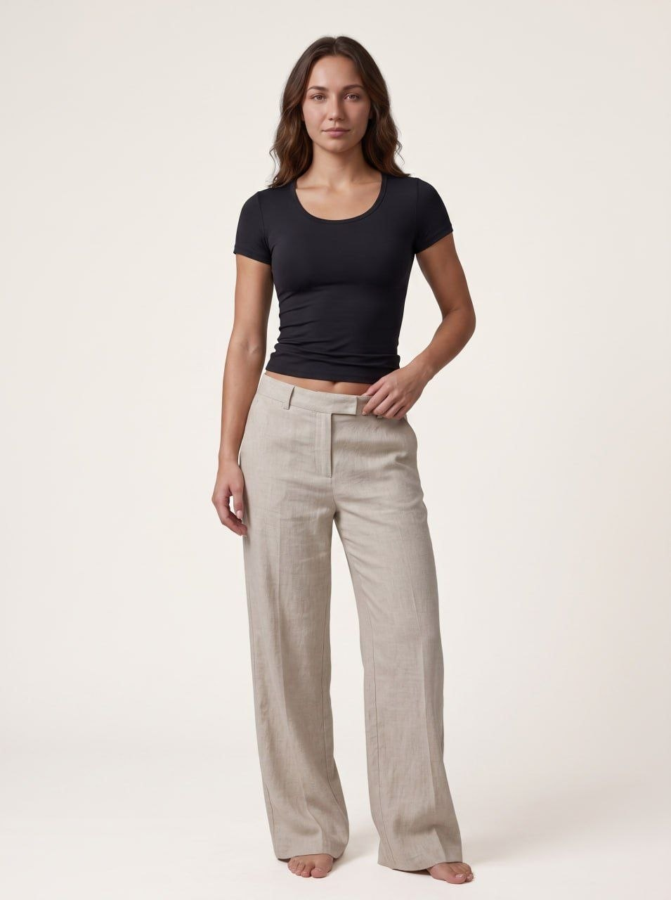 Short Sleeve Scoop Neck Top