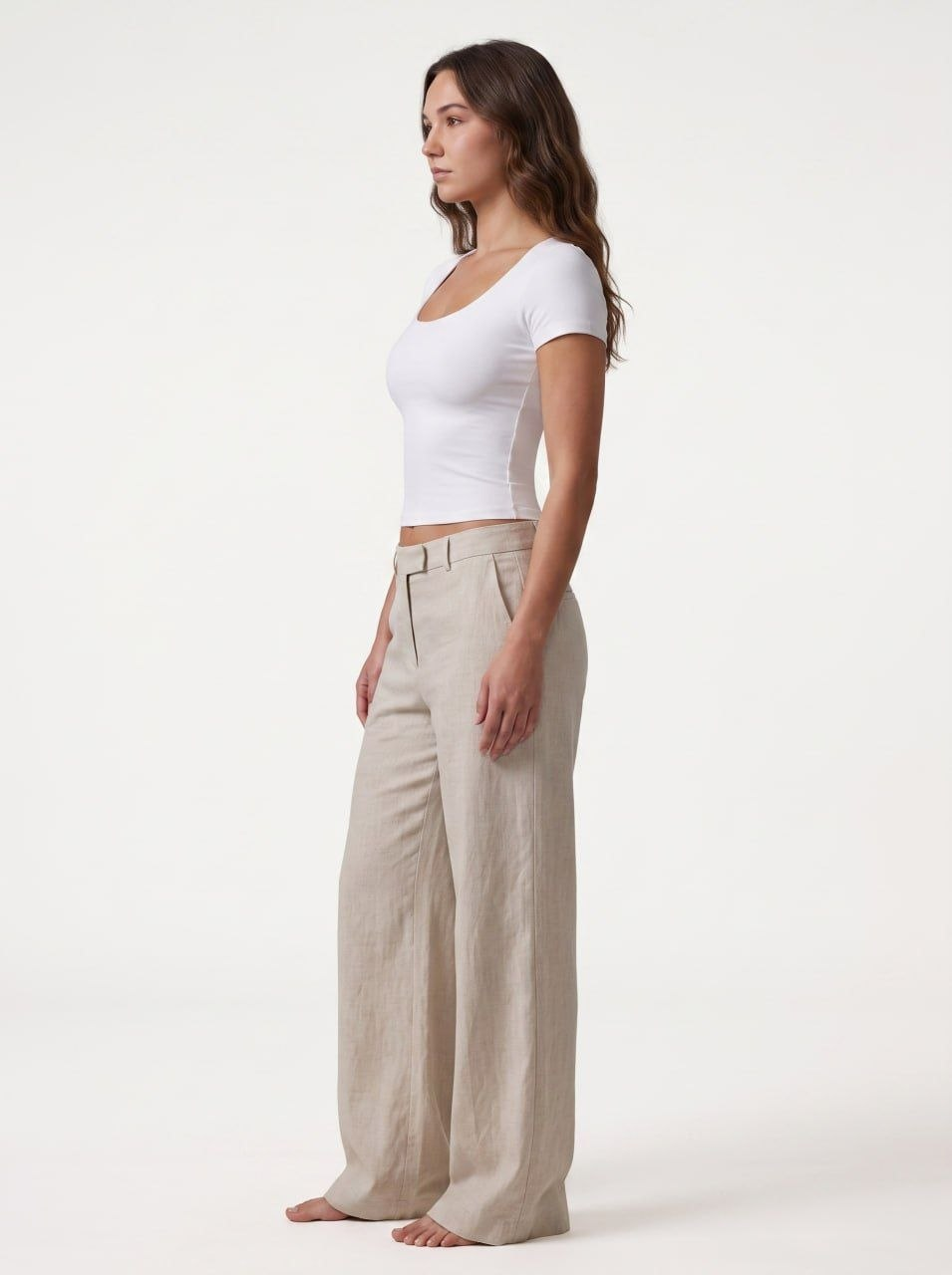 Short Sleeve Scoop Neck Top