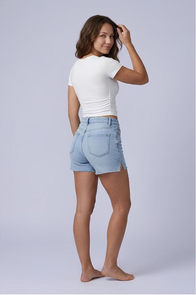 Short Sleeve Square Neck Top