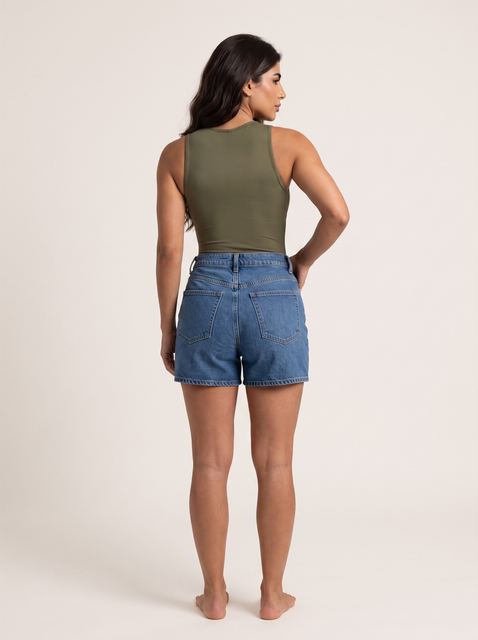 Sleeveless Crew Neck Bodysuit
