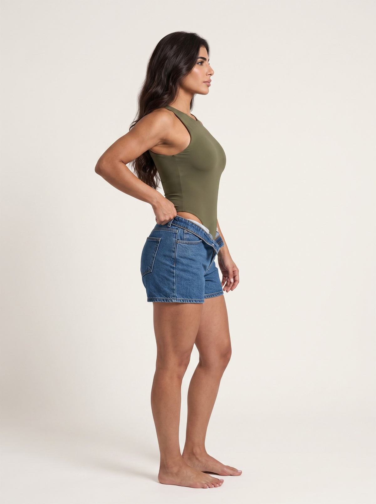 Sleeveless Crew Neck Bodysuit