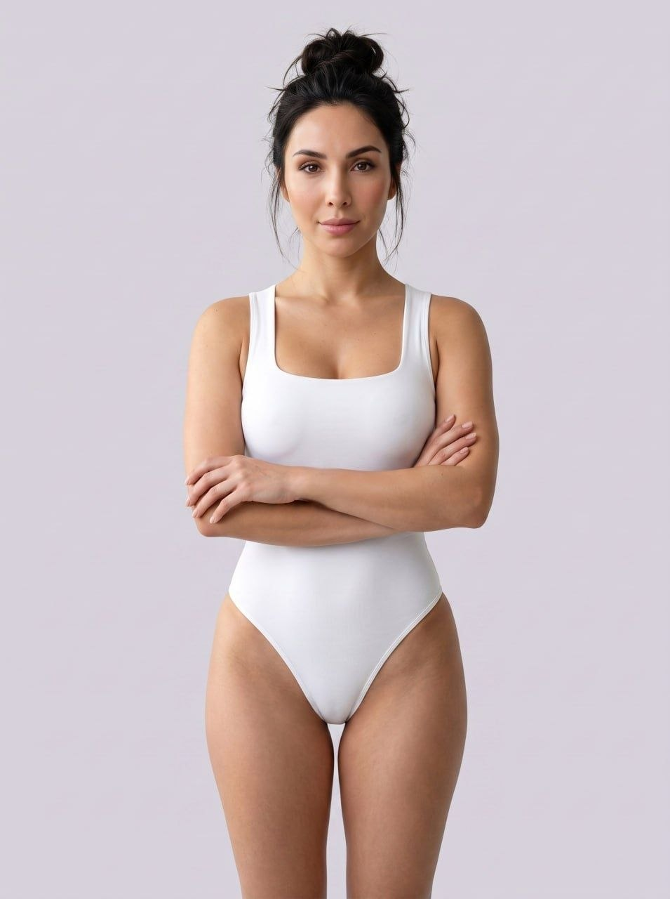 Sleeveless Square Neck Bodysuit